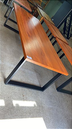 Mesa de jantar pé metalon 250cm x 100cm