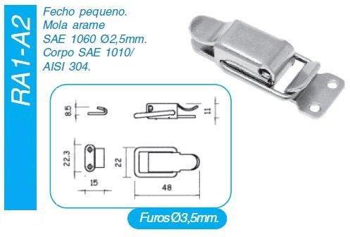 Fecho rápido RA1/A2 INOX (unitário)