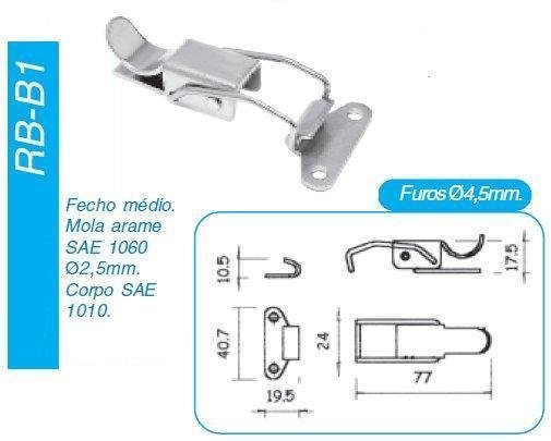 Fecho rápido RB/B1 - 5 pçs