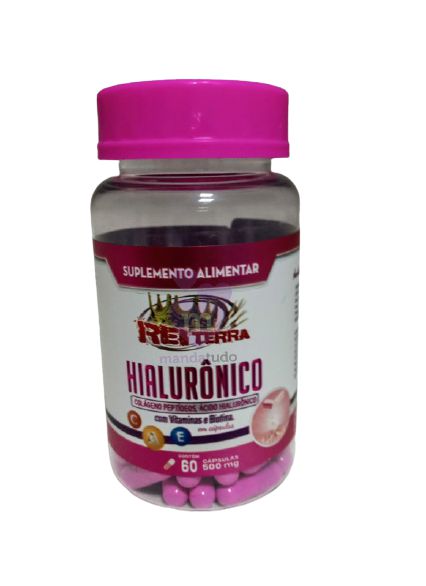 Ácido Hialurônico 500 mg 60 caps - Rei Terra