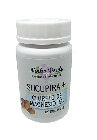 Cloreto de Magnésio com Sucupira 500mg 120 caps - Ninho Verde