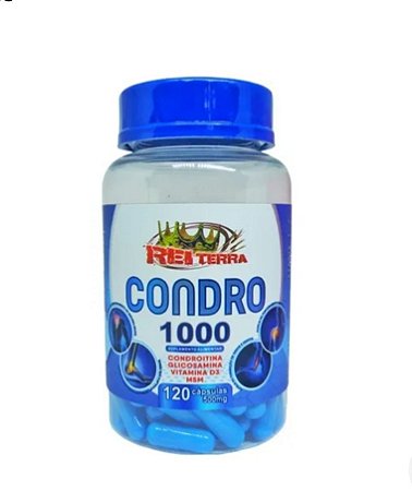 Condro 100 (Condroitina + Glicosamina + D3) 120 caps - Rei Terra