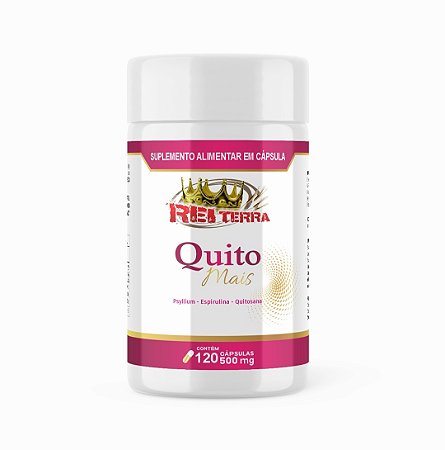 Quito Mais (Quitosana, Psyllium e Espirulina) 120 caps - Rei Terra