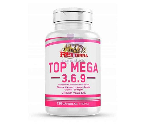 Top Mega Mulher 3.6.9. 1400mg 120 caps - Rei Terra