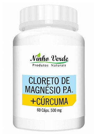 Cloreto De Magnésio com Cúrcuma 60 Cápsulas - Ninho Verde