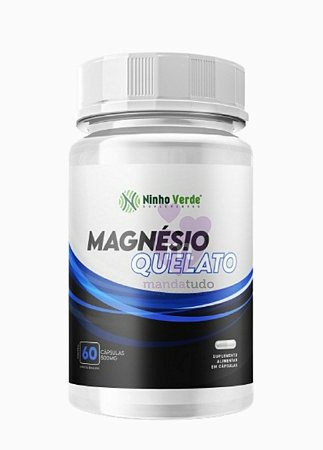 Magnésio Quelato 500 mg 60 caps - Ninho Verde