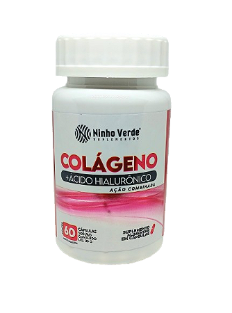 Colágeno c/ Ácido Hialurônico 500 mg 60 caps - Ninho Verde