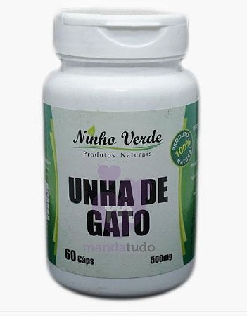 Unha de Gato 500 mg 60 caps - Ninho Verde
