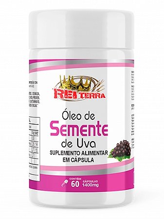 Óleo de Semente de Uva 1400 mg 60 caps - Rei Terra