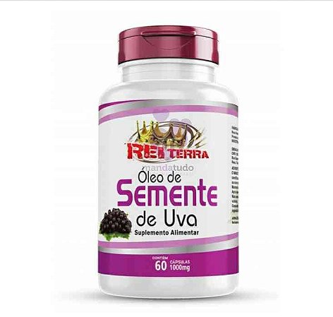 Óleo de Semente de Uva 1000 mg 60 caps - Rei Terra