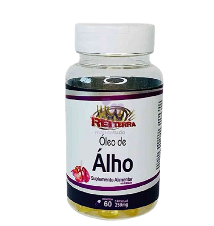 Óleo de Alho 250 mg 60 caps - Rei Terra