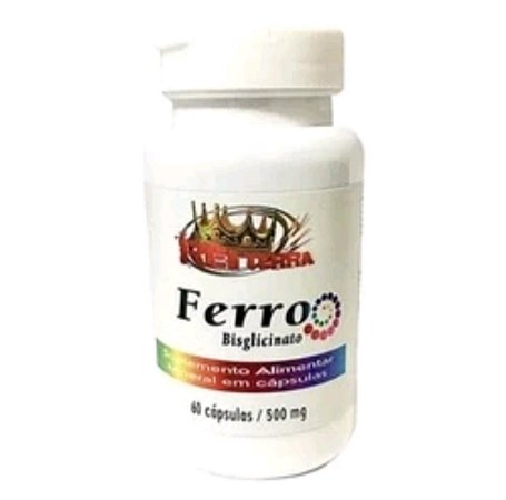 Ferro 500 mg 60 caps - Rei Terra
