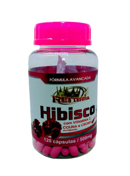 Hibiscus  / Hibisco 500mg 120 cáps - Rei Terra