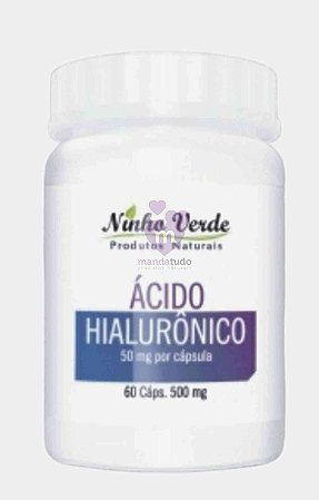 Ácido Hialurônico 500 mg 60 caps - Ninho Verde