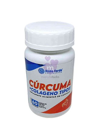 Cúrcuma com Colágeno Tipo 2 500 mg 60 caps - Ninho Verde