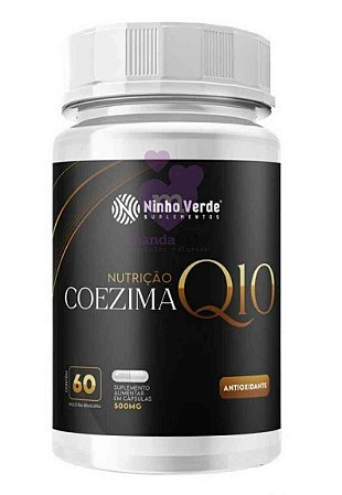 Coenzima Q10 500 mg 60 caps - Ninho Verde