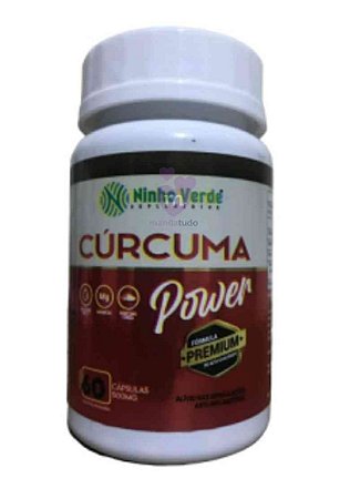 Cúrcuma Power 500 mg 60 cápsulas - Ninho Verde