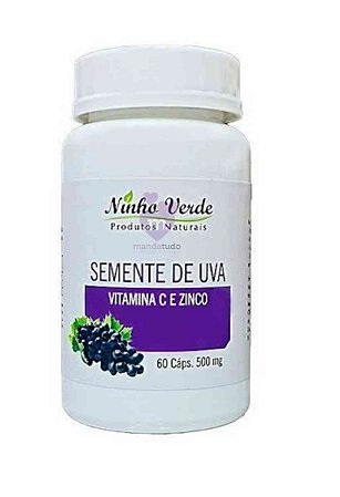 Semente de Uva  500mg 60 caps - Ninho Verde