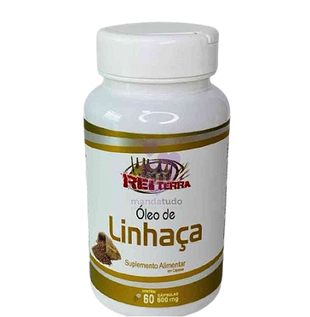 Óleo de Linhaça 500 mg 60 caps - Rei Terra