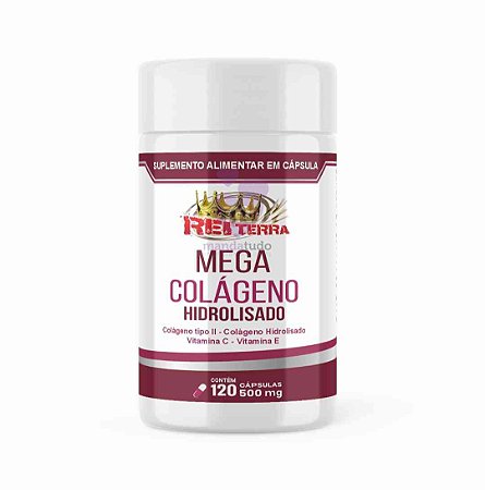 Mega Colágeno 500 mg 120 caps - Rei Terra