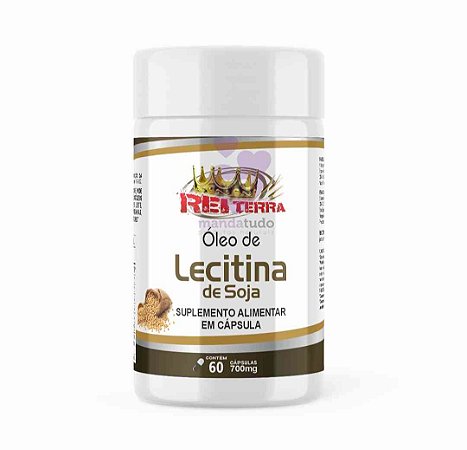 Óleo de Lecitina de Soja 500 mg 60 caps - Rei Terra