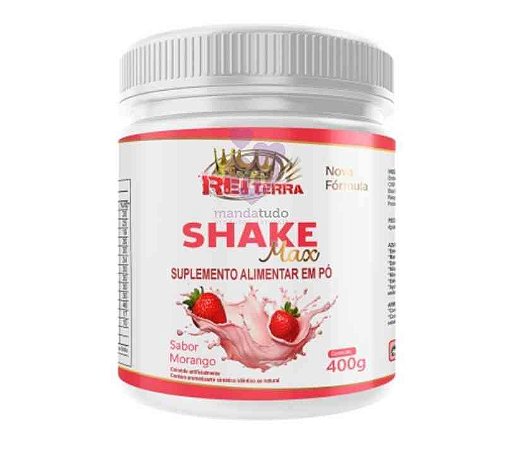Shake Max Sabor Morango 400 g -Rei Terra
