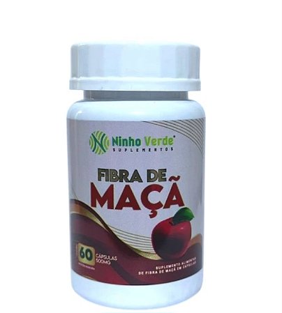 Fibra de Maçã 500 mg 60 caps - Ninho Verde