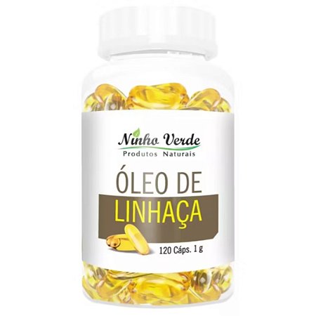 Óleo de Linhaça 1g 120 caps - Ninho Verde