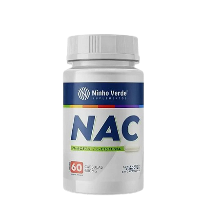 NAC - N-Acetil L-Cisteína 500 mg 60 caps - Ninho Verde