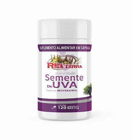 Semente de Uva  500mg 120 caps - Rei Terra