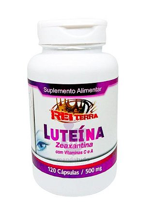 Luteína Zeaxantina 500 mg 120 caps - Rei Terra