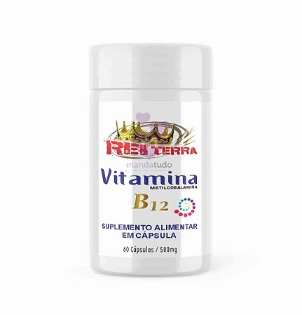Vitamina B12 500 mg 60 caps - Rei Terra