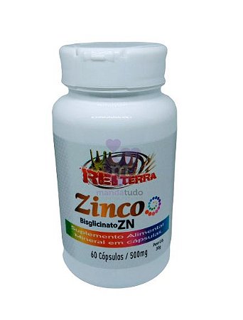 Zinco 500 mg 60 caps - Rei Terra