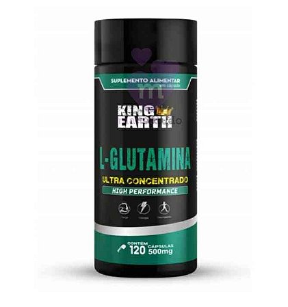 L-Glutamina King Earth 500 mg 120 caps - Rei Terra