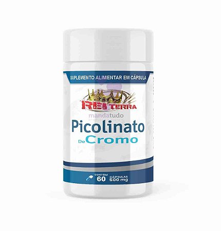 Picolinato de Cromo 500 mg 60 caps - Rei Terra