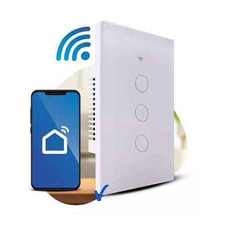 Interruptor Touch 3 Inteligente Wi-fi Alexa Google Siri (1036)