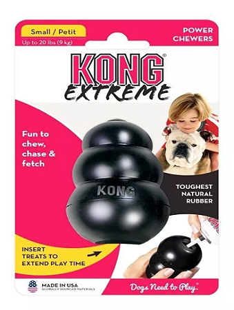 Kong Extreme Small cor preta Tamanho P