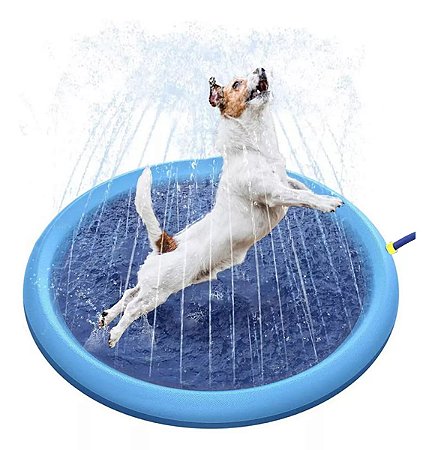 Piscina Tapete Chafariz Inflavel Agua Pet Cachorro Criança