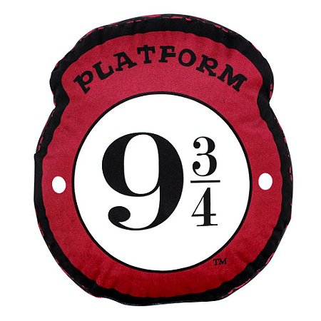 Almofada Formato Plataforma 9 3/4 - Harry Potter