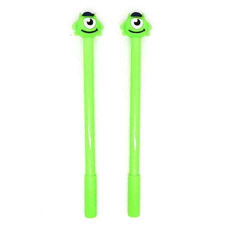 Caneta Gel Fina Mike Wazowski - Monstros S. A. - 2 Unidades