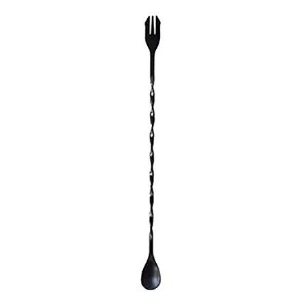 Colher de Bar Bailarina com Garfo - 26cm Preto