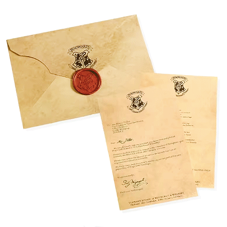 Carta para Hogwarts - Harry Potter