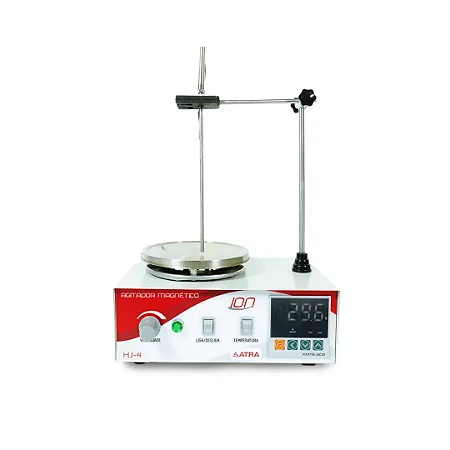 Agitador Magnético 2400RPM até 4L com Aquecimento 100ºC