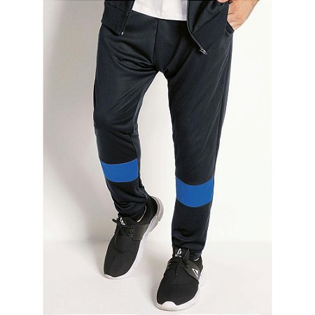 Calça com Bolso Preta e Recorte nos Joelhos