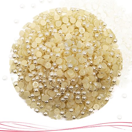 Meia Pérola ABS Sem Furo 4mm 1.000 unidades