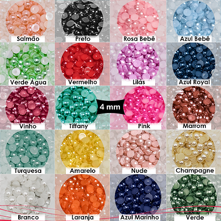 Kit 12.000 Meia Perola 4mm Abs Atacado+ Palito