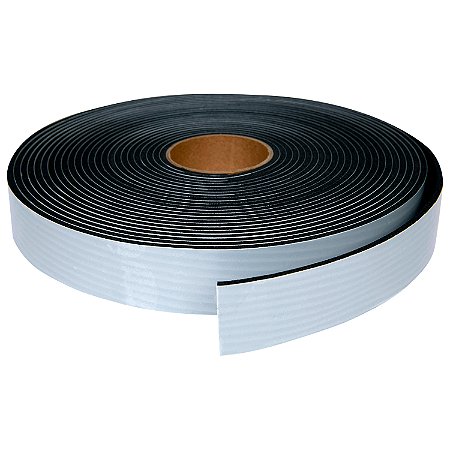 Fita Vedação Espuma EPDM Preto Adesivo 1 Lado - 3mm x 30mm x 10m