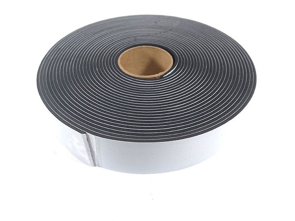 Fita Vedação Espuma EPDM Preto Adesivo 1 Lado - 3mm x 40mm x 10m