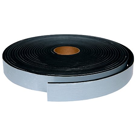 Fita Vedação Espuma EPDM Preto Adesivo 1 Lado - 5mm x 30mm x 10m