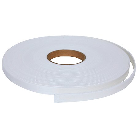 Fita de Vedação em EVA Branco Adesivado 1 Lado 02mm x 10mm x 10m